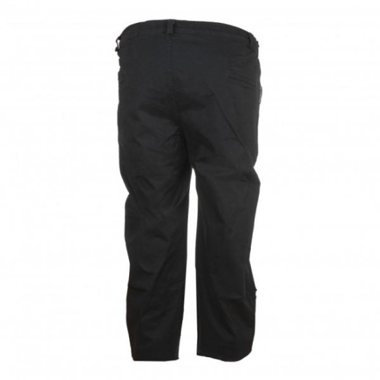 Ελαστικό chino καπαρτινέ  παντελόνι,ψηλοκάβαλο με λάστιχο στο πλάι - Dark Blue