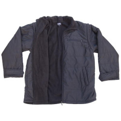 Αντιανεμικό καπιτονέ μπουφάν με αποσπώμενα μανίκια - ΜΑΥΡΟ