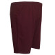 Μακό βερμούδα μονόχρωμη με λάστιχο στην μέση - Bordeaux