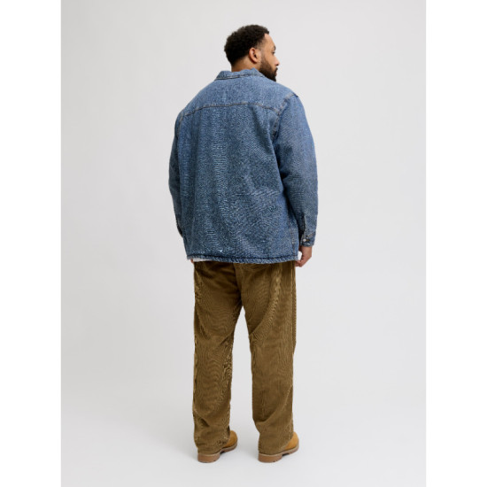 Overshirt denim πουκάμισο με επένδυση,