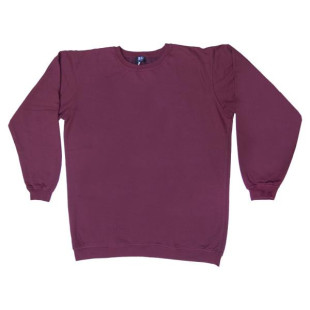 Συνδυαστική προσφορά μπλούζας φούτερ λαιμόκοψη μονόχρωμη - Deep Bordeaux