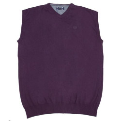 Βαμβακερή πλεκτή καζάκα - Dark Violet