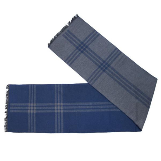 ΑΝΔΡΙΚΟ ΚΑΣΚΟΛ ΜΕ ΡΙΓΕΣ - ΜΠΛΕ/ΜΑΥΡΟ