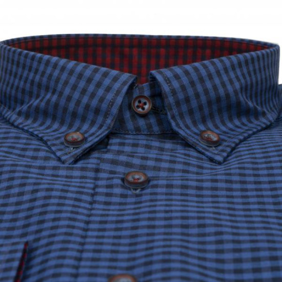 Πουκάμισο καρό γαλλικής ραφής 