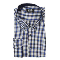 Πουκάμισο καρό γαλλικής ραφής 