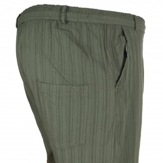 Αραχωβίτικο σαλβάρι με λάστιχο - Dark Olive Green
