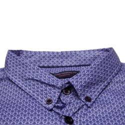 Πουκάμισο ελαστικό κοντομάνικο σχεδιαστό - Danube