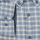 Πουκάμισο king size καρό από βαμβακερή φανέλα - Faded Blue/White