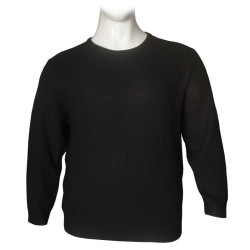 Πλεκτό πουλόβερ λαιμόκοψη της Jack & Jones - Coal Black