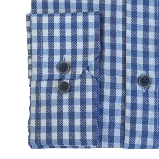 Πουκάμισο καρό γαλλικής ραφής 