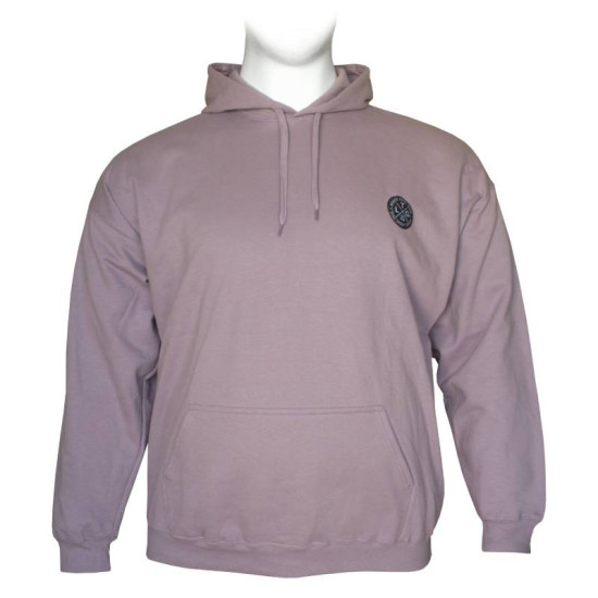 Hoodie φούτερ μονόχρωμο με patch στο στήθος - Paragon