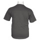 Βαμβακερό t-shirt φλάμα μονόχρωμο τύπου button ve - Ultimate Grey