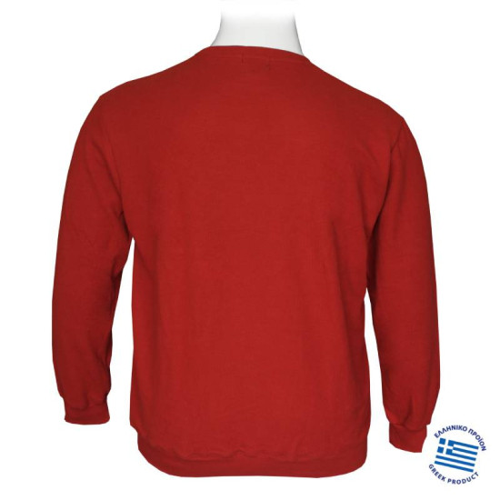 Μπλούζα λαιμόκοψη wool feel της Leo Collection - Burned Orange Μπλούζα λαιμόκοψη wool feel της Leo Collection - Burned Orange