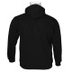 Hoodie φούτερ τρίκλωνη με κέντημα της Leo Collection - Black