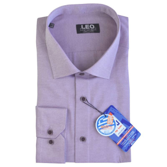 Πουκάμισο Oxford μακρυμάνικο με γιακά τύπου Rex, της Leo Collection - Paragon