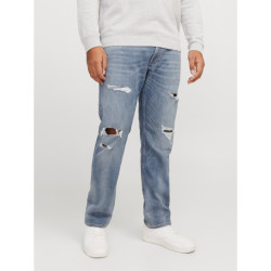 Jean ελαστικο μεσαιου καβαλου με φθορές, plus fit 