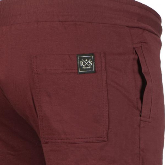 Καλοκαιρινό παντελόνι φόρμας baby fouter με patch - Bordeaux