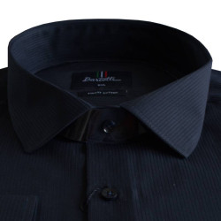 Easy iron μακρυμάνικο ριγέ πουκάμισο - Dark Blue