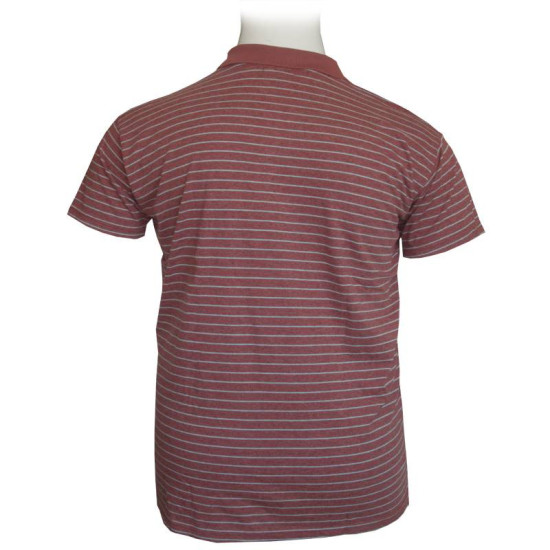 Polo βαμβακερό Jersey μαρινιέρα της Leo Collection - Brandy Rose