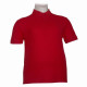 Ελαστικό polo πικέ κοντομάνικο  με ριπ στο μανίκι - ΚΟΚΚΙΝΟ