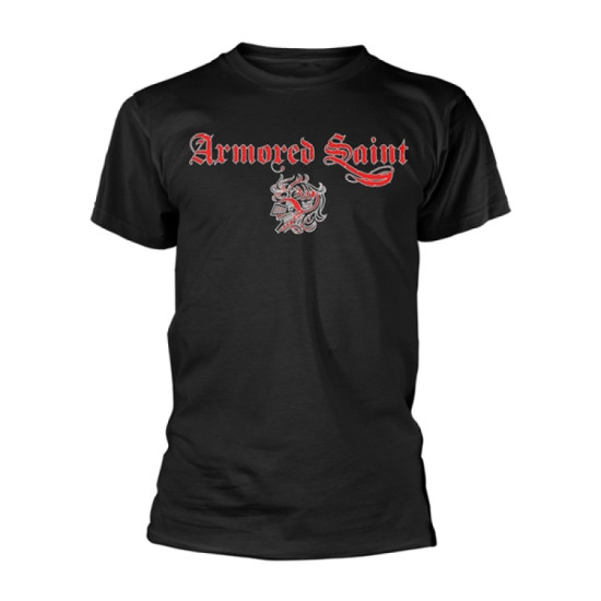 Armored Saint Logo T-shirt,Licensed Merchandise - Black