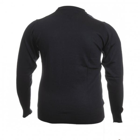 Πλεκτή μάλλινη μπλούζα με ρομβικό σχέδιο - Μπλε/Ραφ