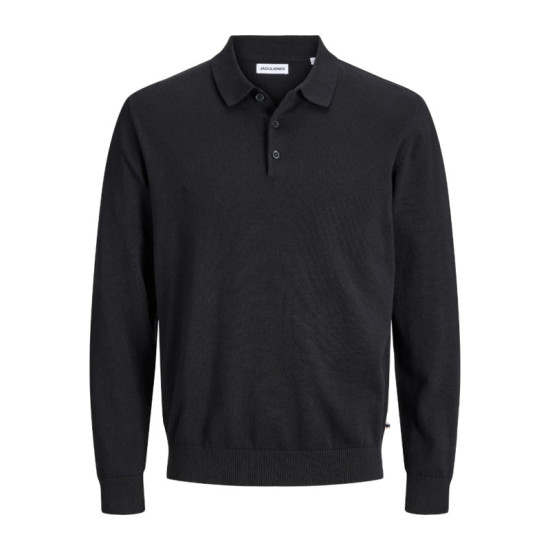 Πλεκτό Polo Basic Knit, της Jack & Jones - Black Rock Πλεκτό Polo Basic Knit, της Jack & Jones - Black Rock