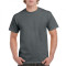 Μονόχρωμο βαμβακερό t-shirt - Charcoal
