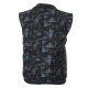 Γιλεκο καπιτονε αντιανεμικο με σταμπα - Anthracite/Blue sax