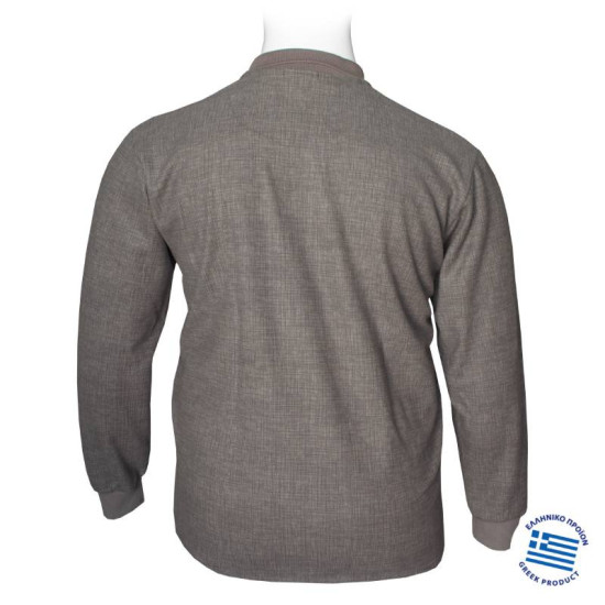 Polo μπλούζα από βαρύπλακο jersey ύφασμα,