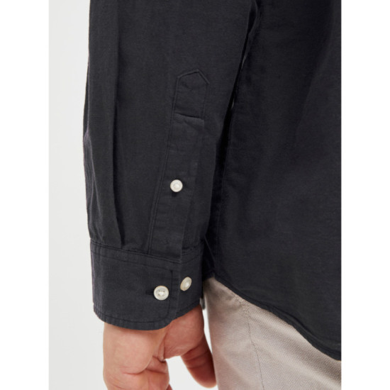 Μάο λινό μακρυμάνικο πουκάμισο