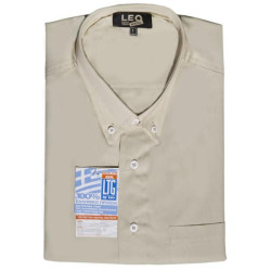 Πουκάμισο μονόχρωμο κοντομάνικο - ΜΠΕΖ