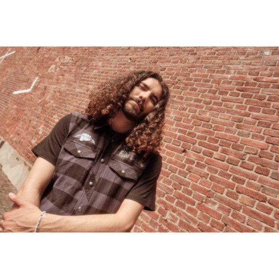 Ozzy Checkshirt Sleeveless - Black/Slate Grey