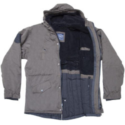 Parka με κουκούλα και επένδυση γούνας - Dark Olive Green