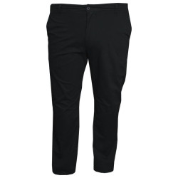 Ανοιξιάτικο ελαστικό chino παντελόνι μεσαίου καβάλου - Black