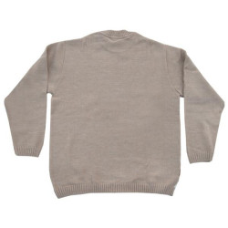 πλεκτή λαιμόκοψη με φαρδιά ρίγα - Μπεζ/Καμηλό/Καφέ