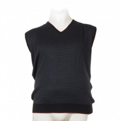 Καζακα πλεκτη ριγε με βε - Black/Indigo