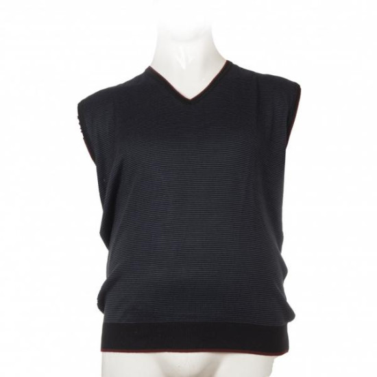 Καζακα πλεκτη ριγε με βε - Black/Indigo