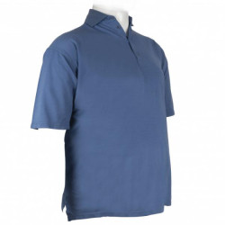 Polo πικέ κοντομάνικο μονόχρωμο - Echo Blue