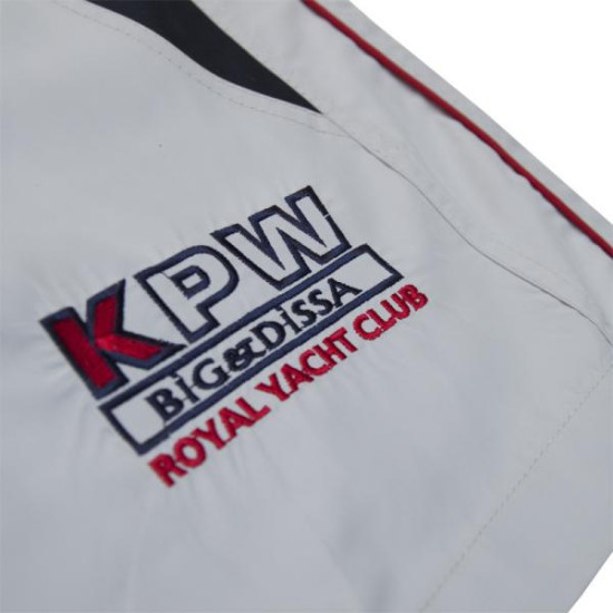 Μαγιό βερμούδα τριών τετάρτων με ρίγα και κεντητές λεπτομέρειες - ΠΑΓΟΣ