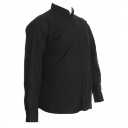 Πουκαμισο μονοχρωμο υπερμεγεθος βαμβακερο με τσεπη - Dark Blue