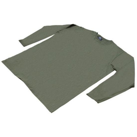 Μπλούζα μακό μονόχρωμη μακρυμάνικη - ΧΑΚΙ