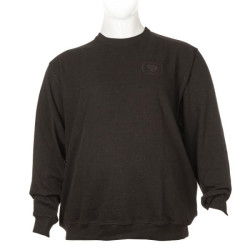 Μπλούζα λαιμόκοψη wool feel με patch - Coffee Brown