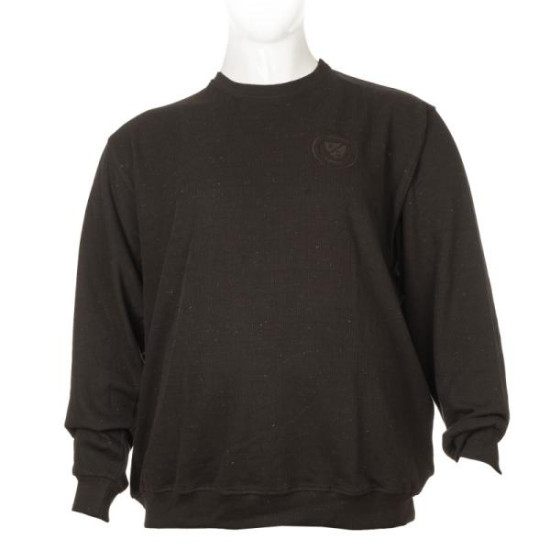 Μπλούζα λαιμόκοψη wool feel με patch - Coffee Brown Μπλούζα λαιμόκοψη wool feel με patch - Coffee Brown