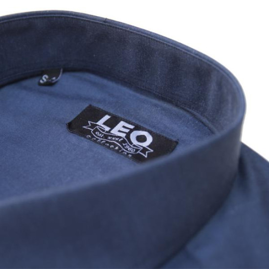 Πουκάμισο μονόχρωμο με μακρύ μανίκι - Ship Cove Blue