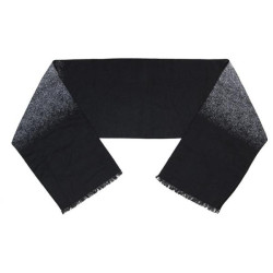 Ανδρικό κασκόλ με δίχρωμο σχέδιο - ΓΚΡΙ/ΜΑΥΡΟ