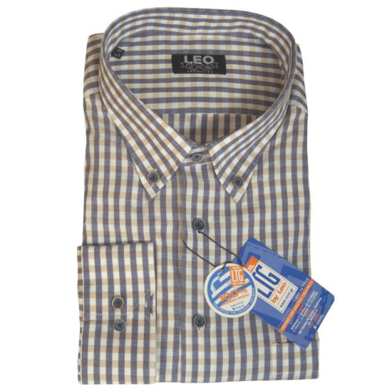 Πουκάμισο καρό γαλλικής ραφής 