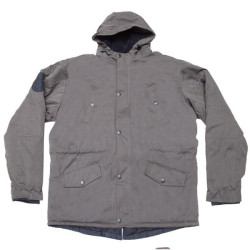 Parka με κουκούλα και επένδυση γούνας - Dark Olive Green