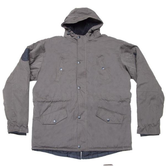 Parka με κουκούλα και επένδυση γούνας - Dark Olive Green