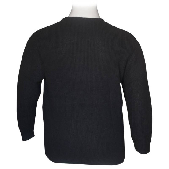 Πλεκτό πουλόβερ λαιμόκοψη της Jack & Jones - Navy Blazer